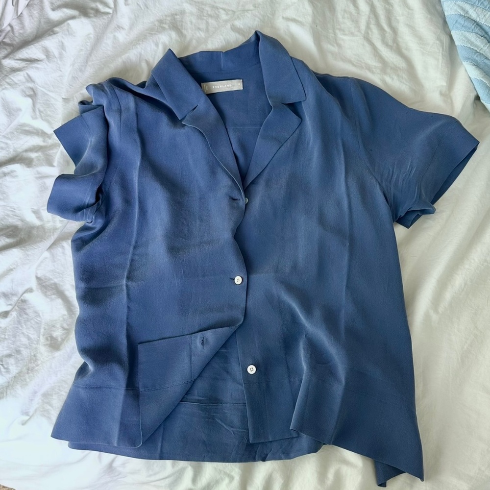 Everlane Silk Button Up Shirt